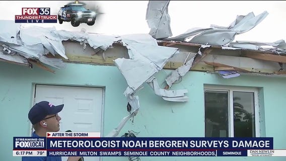Tornado damages homes in Cocoa Beach during Milton