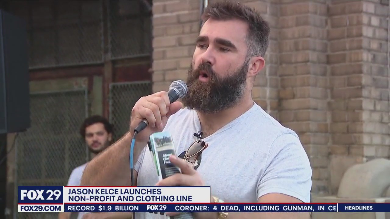 Philadelphia Eagles Jason Kelce launches non-profit and clothing line to benefit Philly students