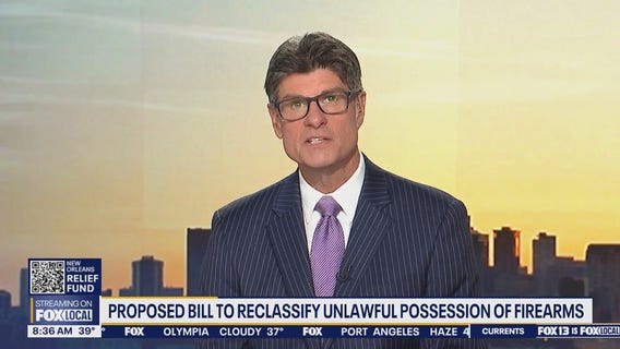 Proposed WA bill would reclassify illegal possession of a firearm as a violent crime