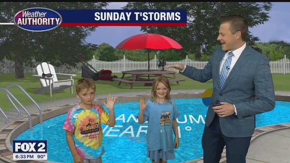 Storms return to the area Sunday afternoon