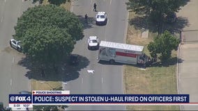 Police shoot man who rammed stolen U-Haul into DPD car