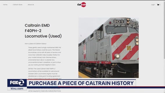 You can purchase a piece of CalTrain history