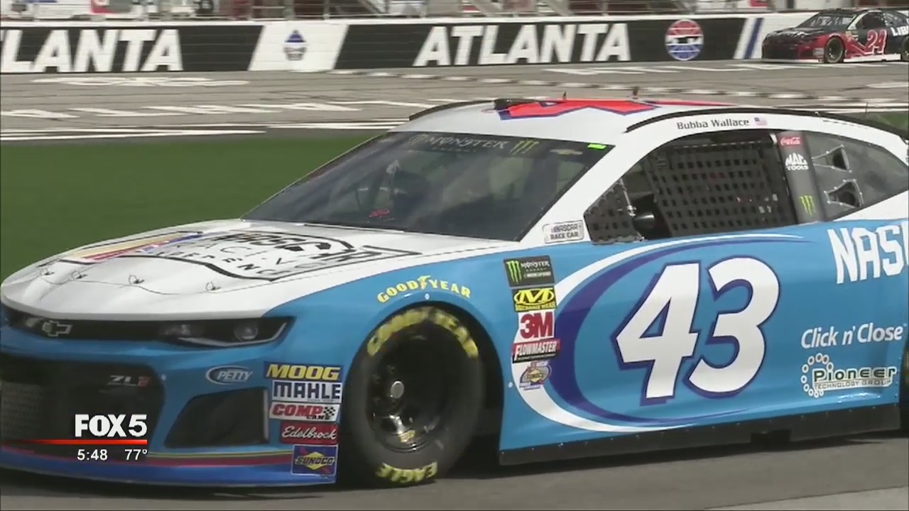 Bubba Wallace at AMS