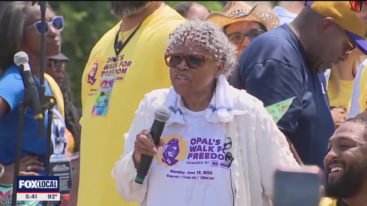 Juneteenth pioneer Opal Lee's Walk for Freedom 2025