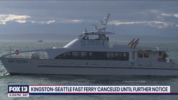 Kingston-Seattle fast ferry canceled until further notice