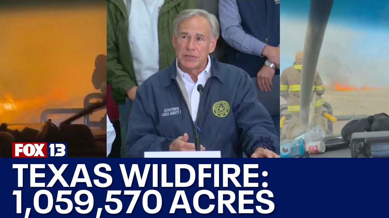 Firefighters continue to battle largest wildfire in Texas history