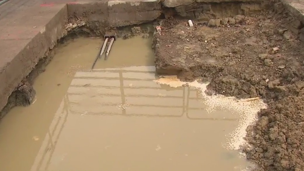 Massive mess forms after DTE installs gas meter in Detroit