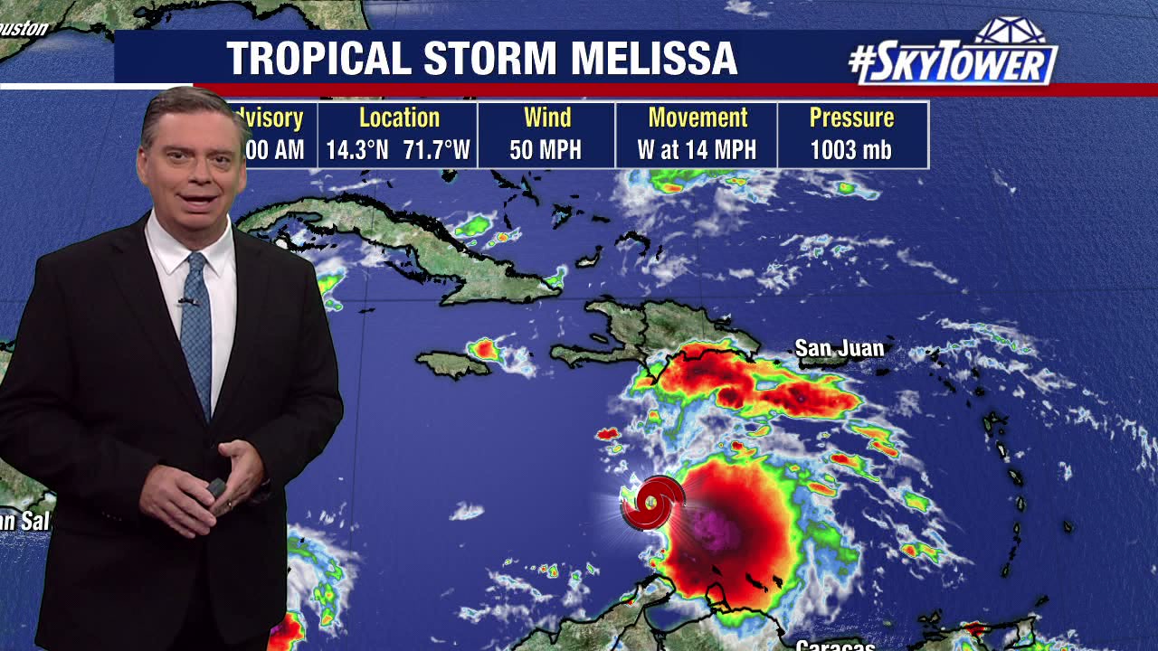 Tropical Storm Melissa to linger over Caribbean