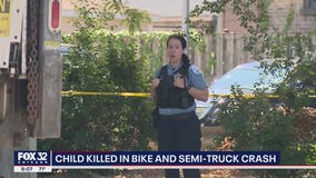 Child, 3, killed in bike-truck collision in Chicago