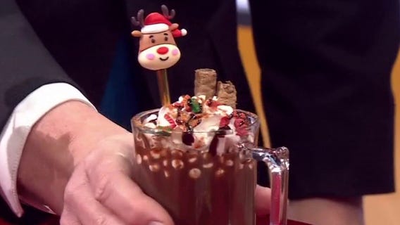 Festive hot cocoa creations from Buda Soda Fountain