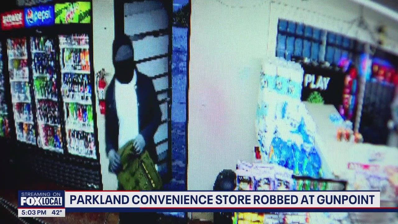 Parkland convenience store robbed at gunpoint