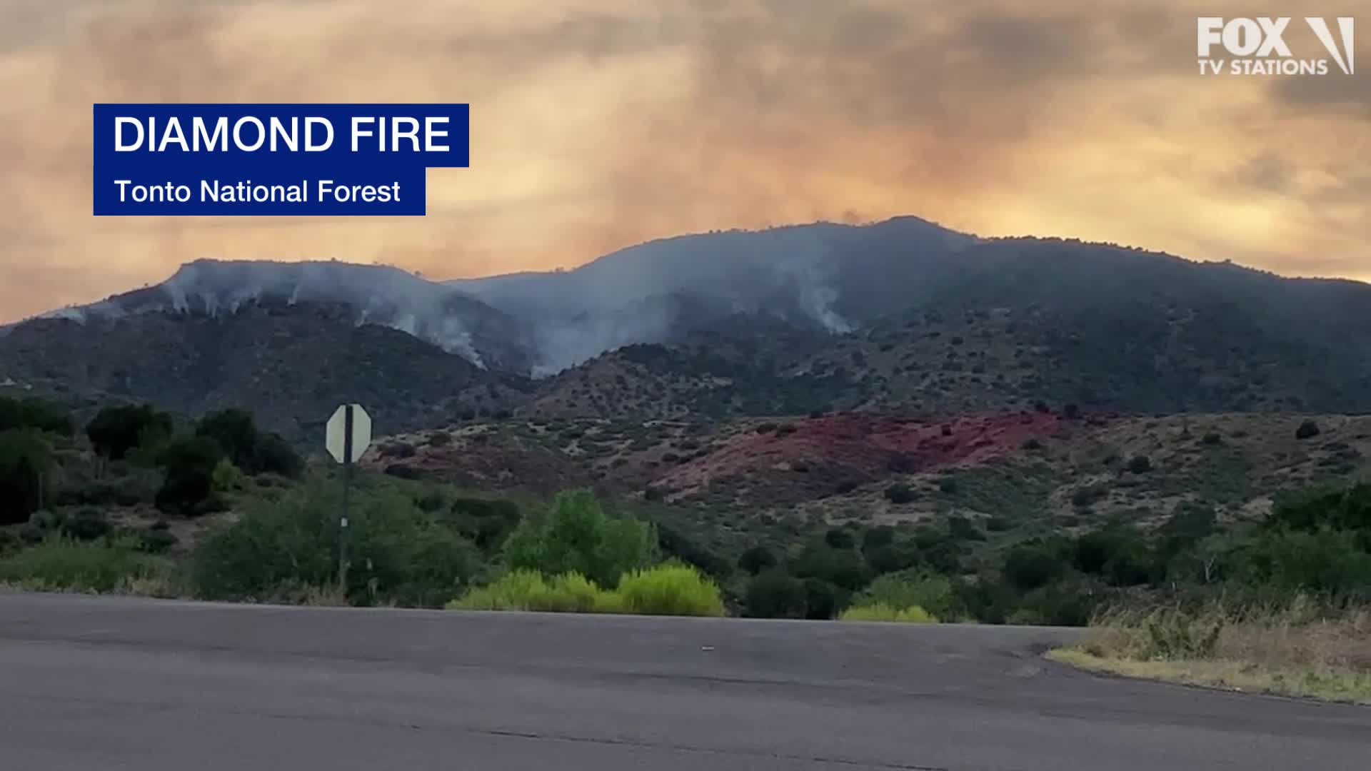 Diamond Fire footage on July 23