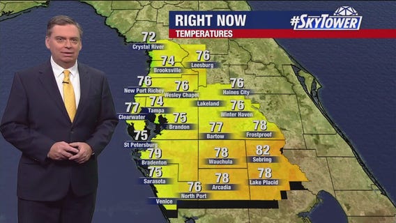 Tampa weather | Clear skies Tuesday night
