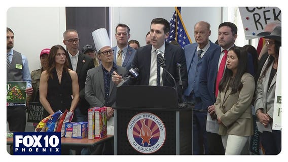 Over processed foods in AZ schools news conference