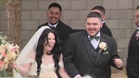 Pair of identical twins get married in Buckeye