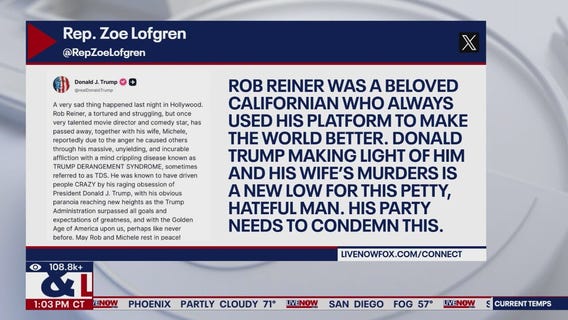 Trump on Rob Reiner: Republicans react to president's comment