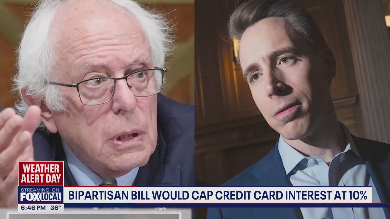 Bipartisan bill would cap credit card interest at 10%