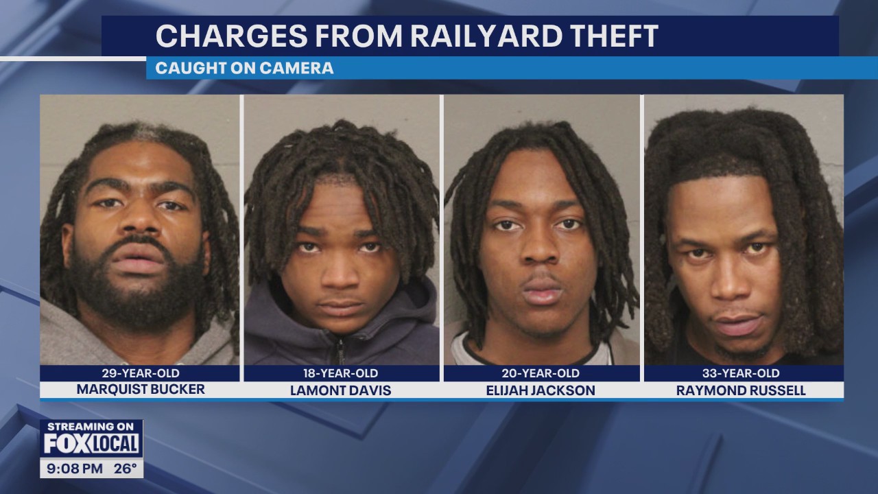 Five suspects charged in railyard theft