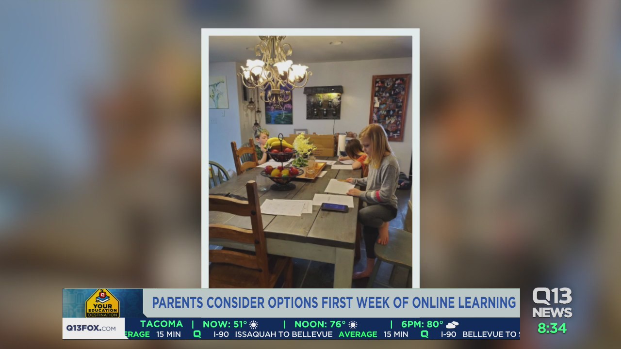 Parents consider options for first week of online learning