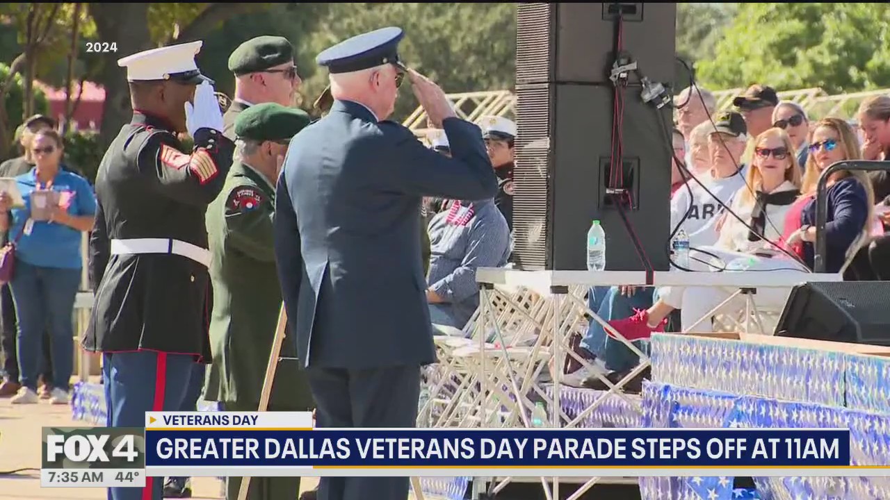 Greater Dallas Veteran's Day Parade steps off at 11am