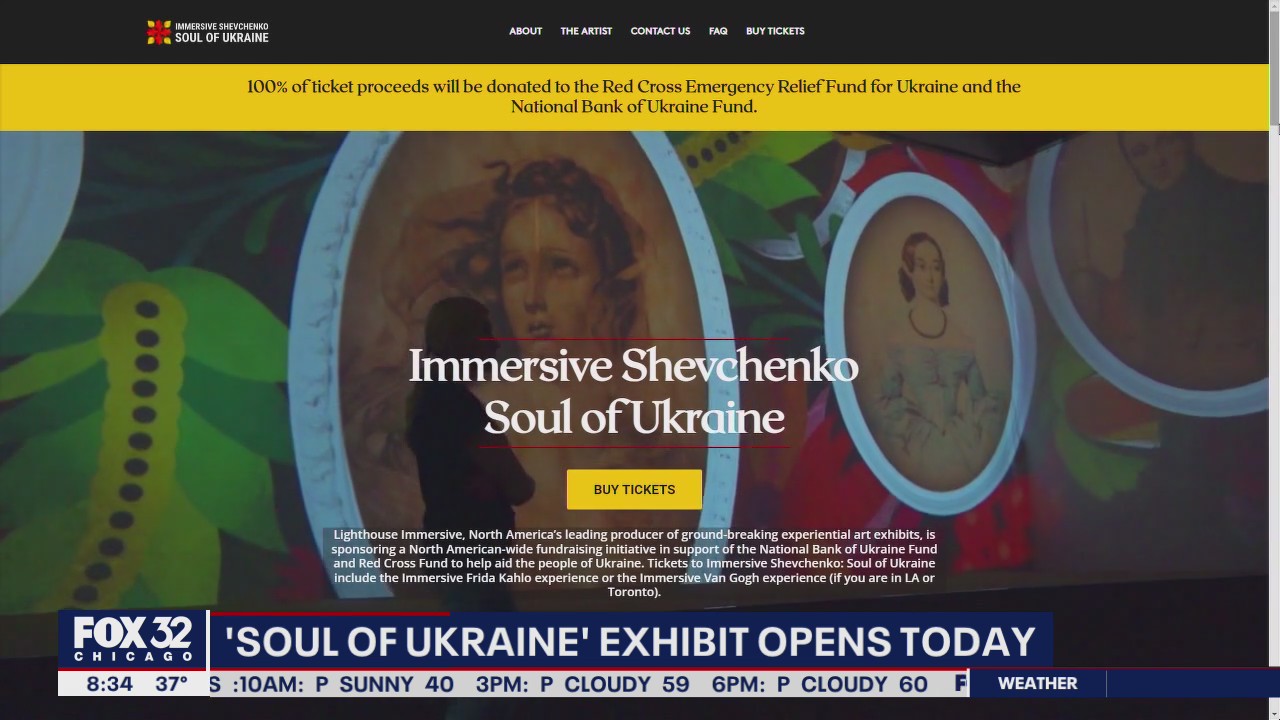 'Immersive Shevchenko: Soul of Ukraine' brings immersive art exhibit to Chicago