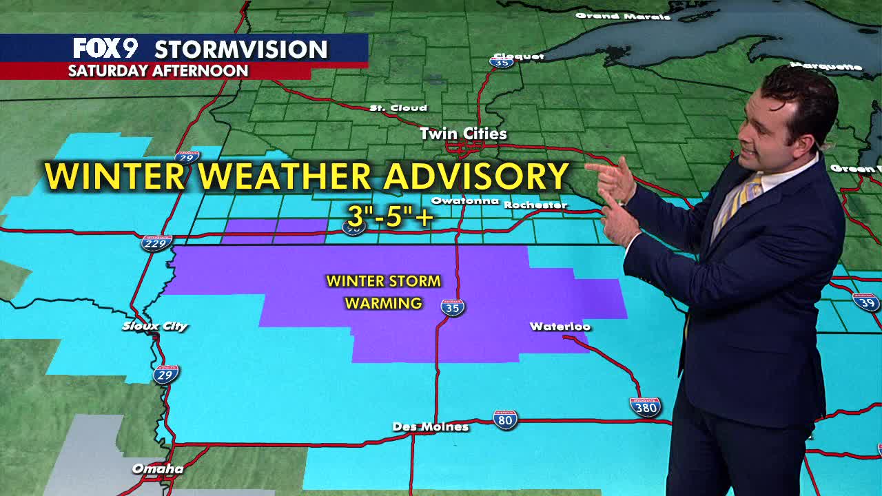 MN weather: Cold weekend with heavy southern snow