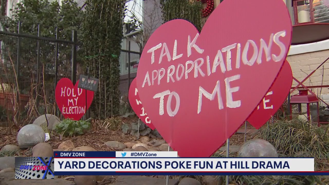 Capitol Hill yard decorations poke fun at Speaker of the House drama