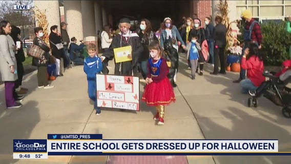 Pine Road Elementary School gets ready for Halloween with parade