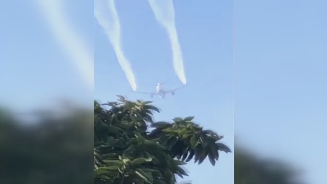 60 people treated after plane dumps jet fuel near several schools in LA area