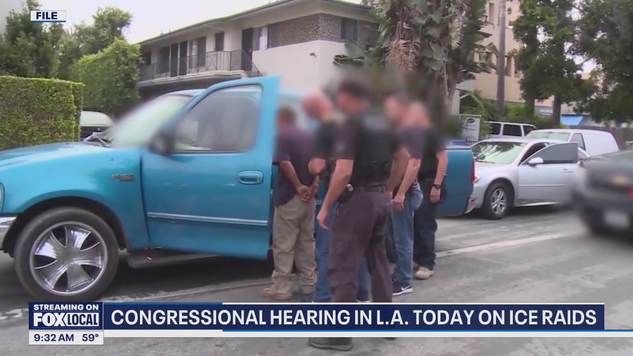 Congressional hearing in LA over ICE raids