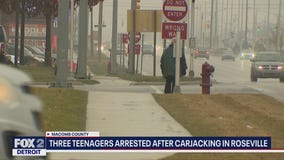Three teenagers arrested after carjacking in Roseville