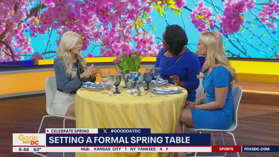 Setting a formal spring table