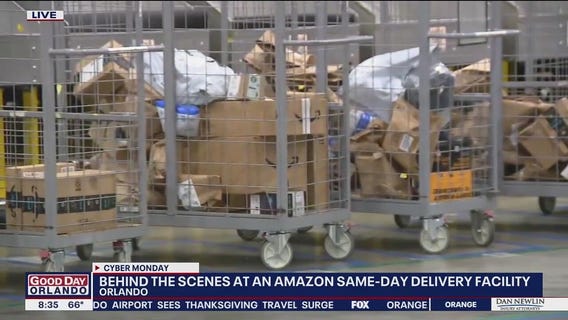 Behind-the-scenes look at Amazon's Same-Day Delivery facility