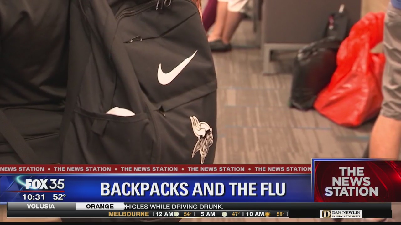 Flu virus could be hiding on backpack
