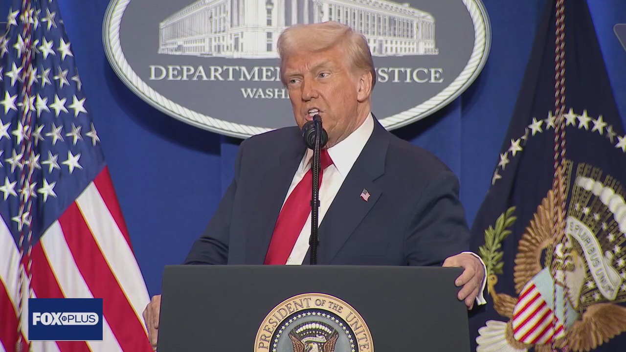 Trump blasts enemies speech to DOJ