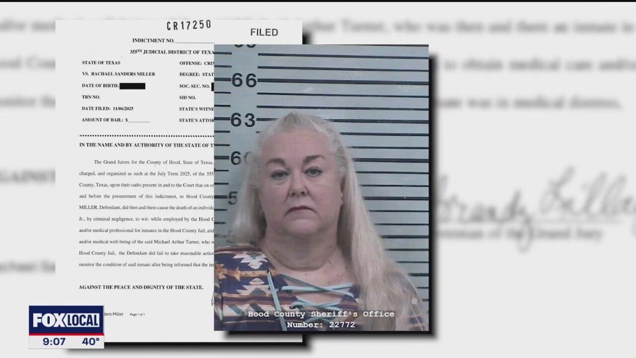 Hood County Jail nurse indicted in inmate’s death