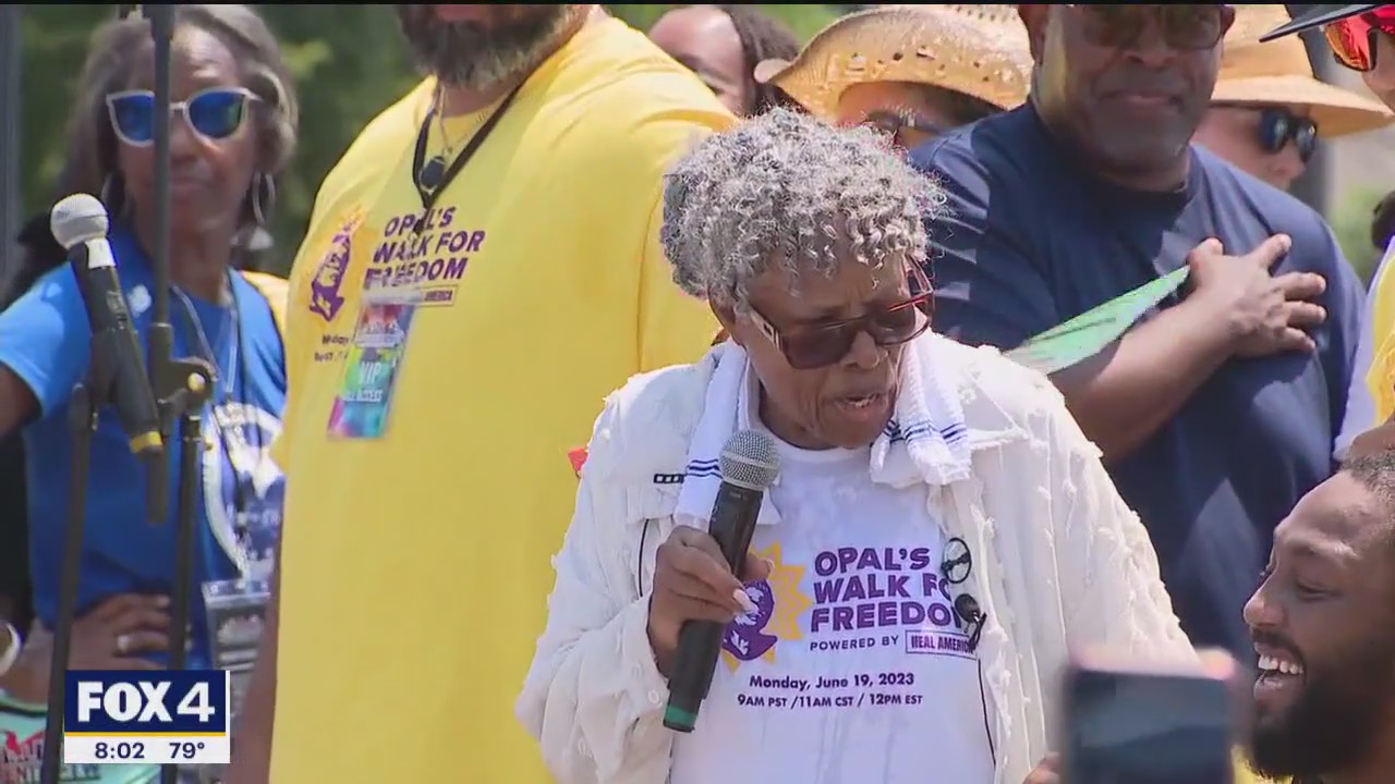 Opal Lee's Walk for Freedom kicks off this morning