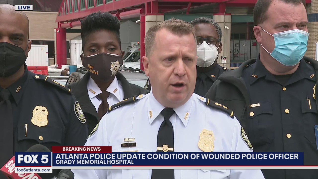 Officials give update on officer shot in SW Atlanta | FOX 5 Atlanta