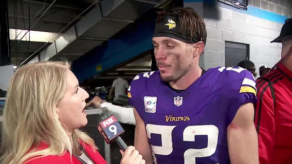 Vikings players react after first win of season, 21-13 at Carolina