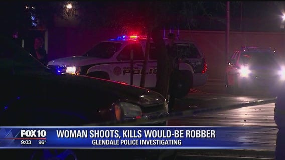 Glendale Police: Man shot while reportedly robbing woman