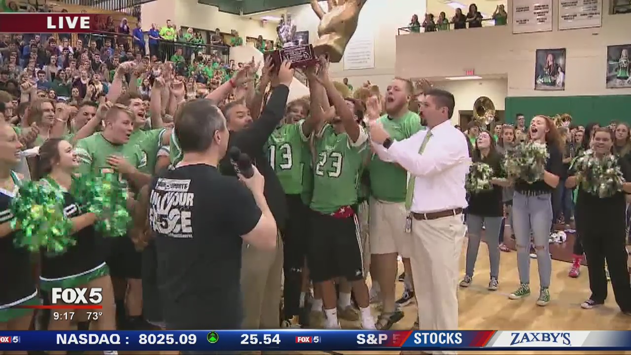 Pickens HS gets High 5 Sports Hand Trophy