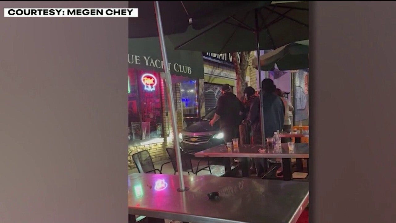 Bystander describes 'scary' moment woman drove car on L5P sidewalk