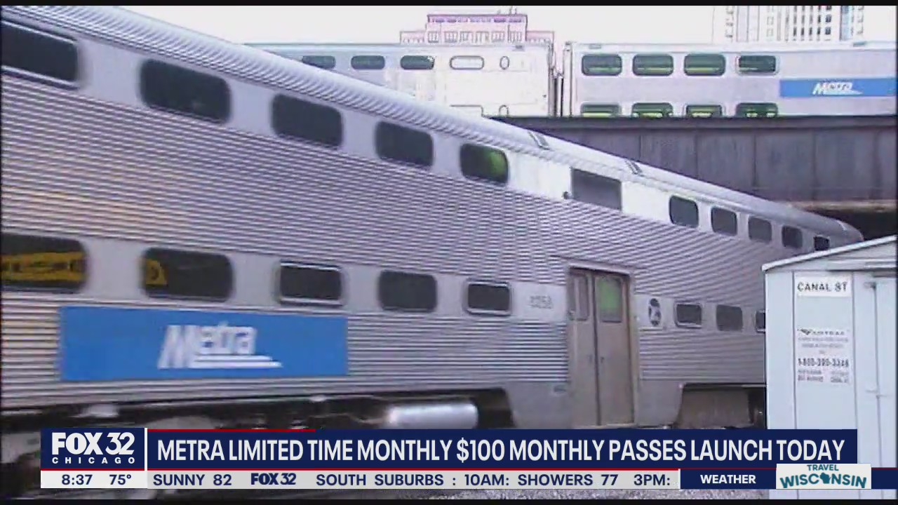 Metra rolls out limited time $100 monthly passes