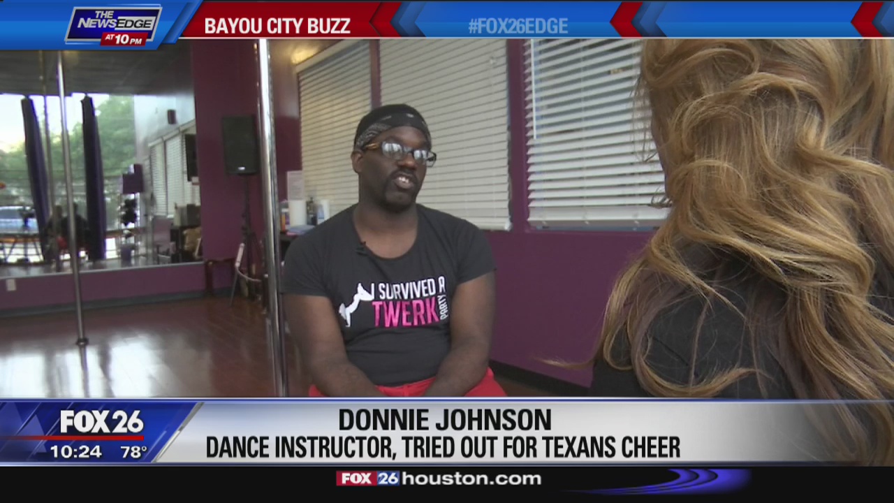 Bayou City Buzz - male dance instructor auditions to be NFL cheerleader