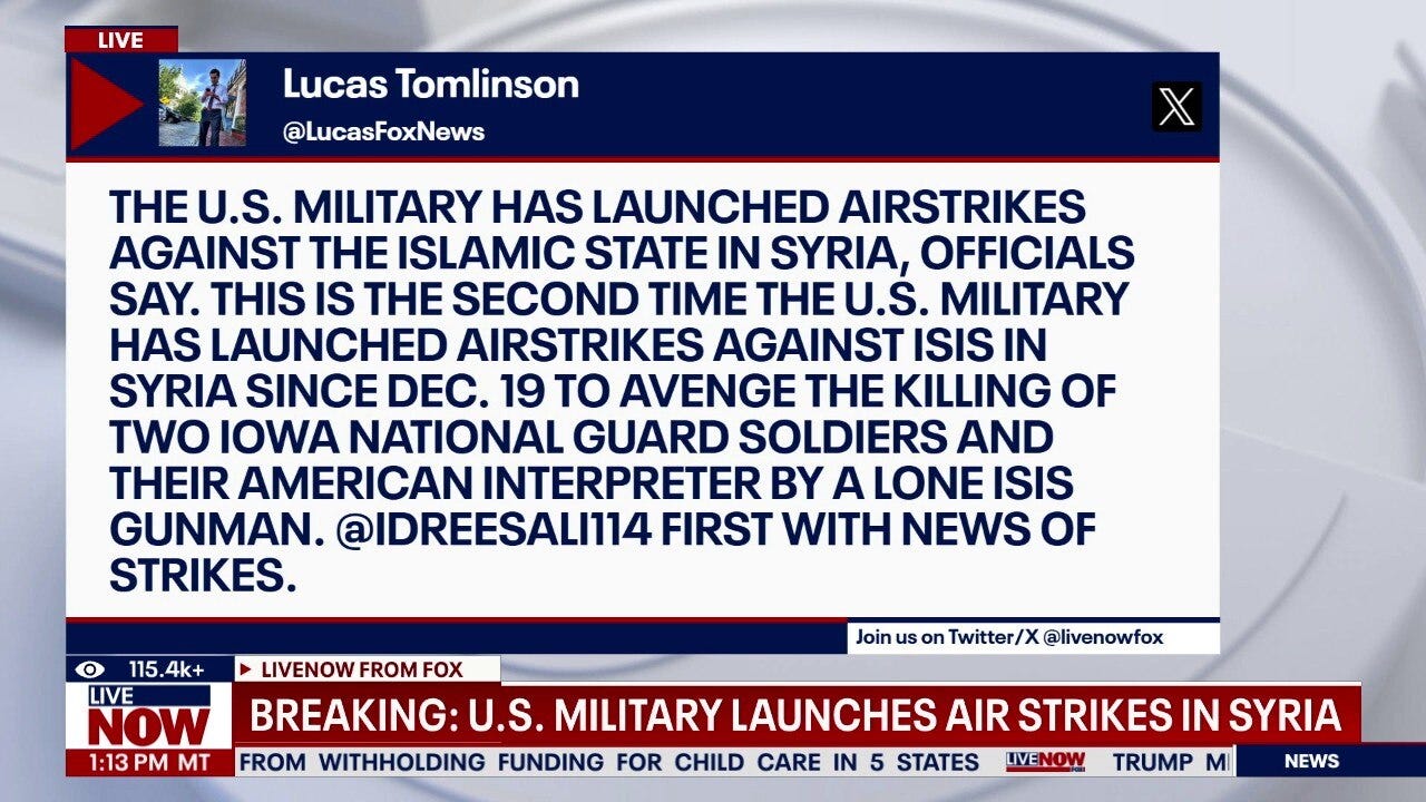 BREAKING: US strikes ISIS in Syria