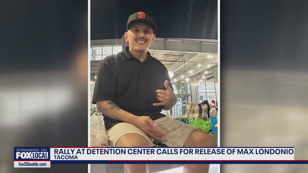 Rally at Tacoma ICE center calls for release of Filipino father