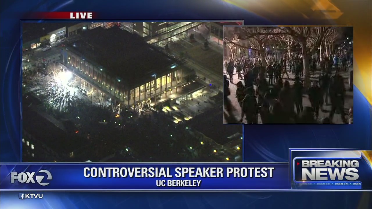 Protests erupt at UC Berkeley