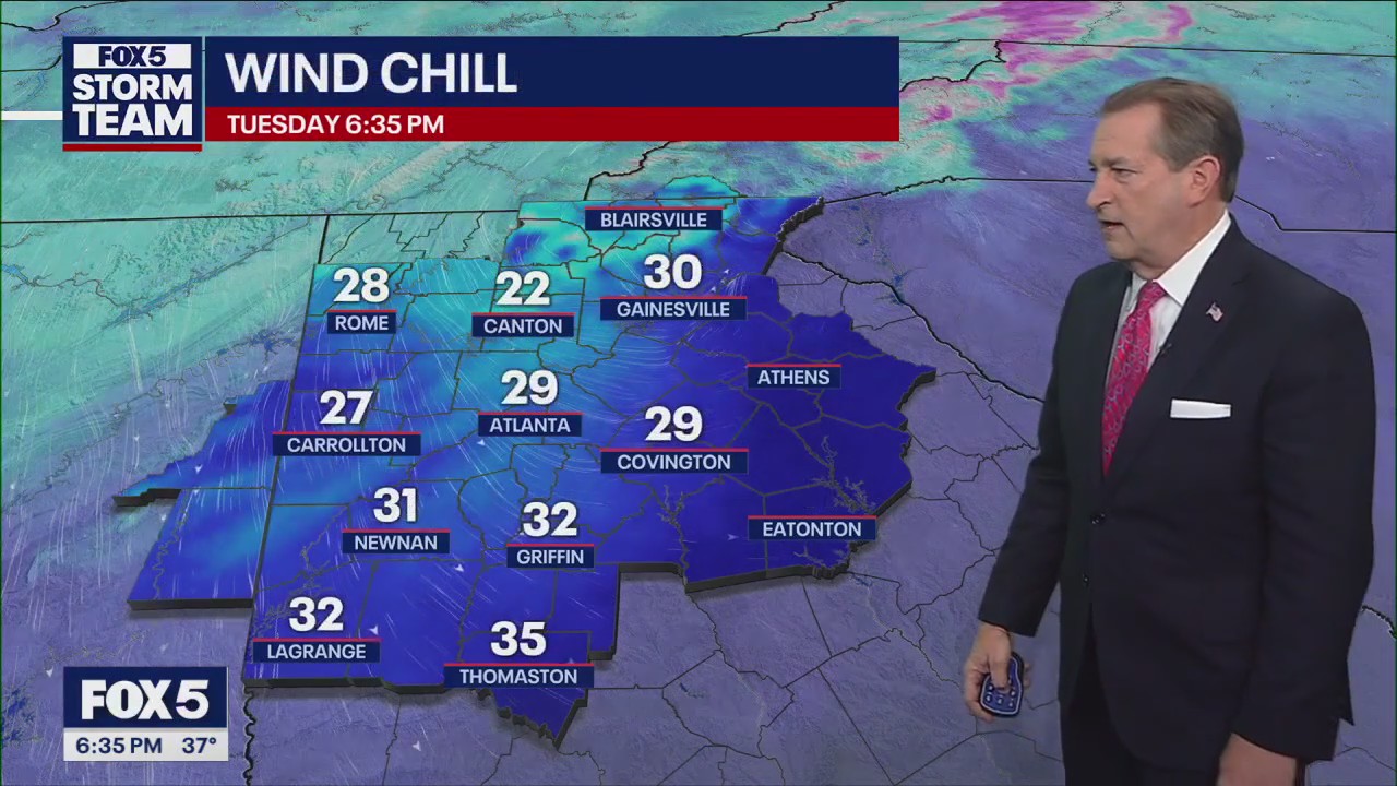 Tuesday evening forecast