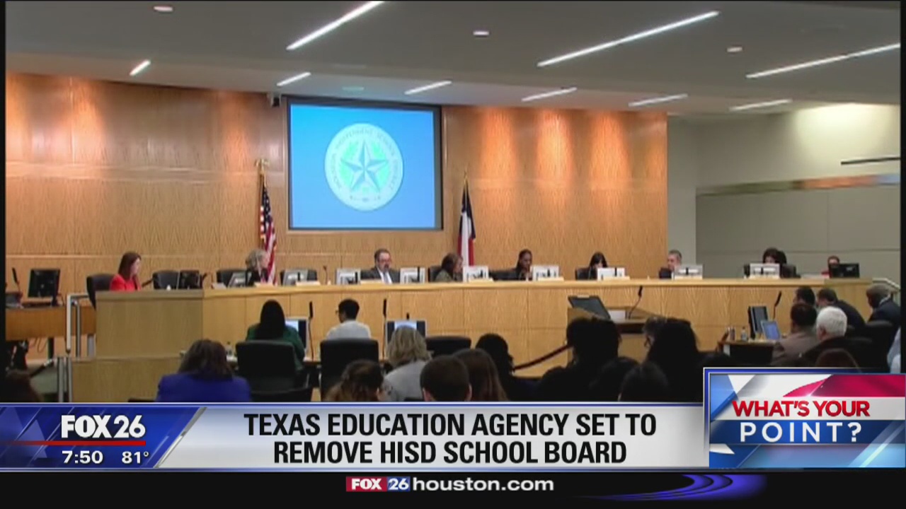 TEA set to remove HISD School board