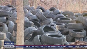 Illegal tire dumping blight on Philly neighborhoods
